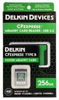 Delkin Devices CFexpress Reader and Card Bundle 256GB DCFX1-256-R