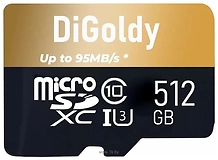 DiGoldy Extreme Pro microSDXC 512GB DG512GCSDXC10UHS-1-ElU3 W