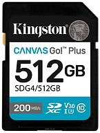 Kingston Canvas Go! Plus SDXC 512GB SDG4/512GB