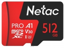 Netac MicroSDXC 512GB V30/A1/C10 Netac P500 Extreme Pro  