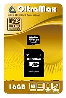 OltraMax microSDHC Class 10 16GB + SD adapter
