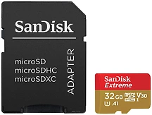 Sandisk Extreme microSDHC Class 10 UHS Class 3 100MB/s 32GB