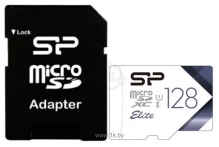 Silicon Power Elite microSDXC SP128GBSTXBU1V21SP 128GB + SD adapter