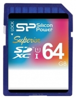 Silicon Power Superior SDXC UHS Class 1 Class 10 64GB