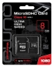 Qumo microSDHC class 10 UHS-I U1 8GB + SD adapter